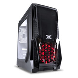 Gabinete Gamer Vinik Vx Gaming Kepler Fan Led Vermelho 