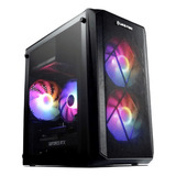 Gabinete Liketec Cycle 3x Fan Rgb Lateral Acrílico Cor Preto