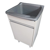 Gabinete Mdf 46cm + Tanque De 22l Plástico + Válvula E Sifão