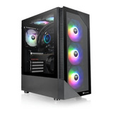 Gabinete Tt View 200 Tg Argb Black Mid Tower