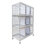 Gaiola Cães Gatos Canil Cães E Gatos 9 Lugares Modular