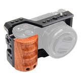 Gaiola Cage Mamen Ccs-zv10 Para Câmera Sony Zv-e10 Cor Preto