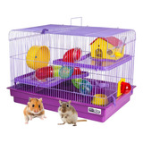 Gaiola Hamster 2 Andares Big Space Grande Fácil Montagem