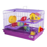 Gaiola Hamster Casinha Big Roedores 2 Andares Playground
