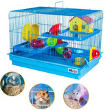Gaiola Hamster Casinha Roedores Grande 2 Andares Cor Lilás