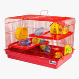 Gaiola Hamster Grande Completa Luxuosa Com Tubos Big Space