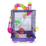Gaiola Hamster Roedores Completa 3 Andares Savana Pet