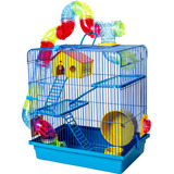 Gaiola Hamster Twister Casinha Labirinto Espaçosa 3 Andares