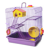 Gaiola Para Hamster Anão Russo Chinês Casinha 3 Andares Luxo