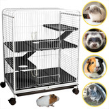 Gaiola Para Hamster Espaçosa Segura Com Plataformas Bandeja