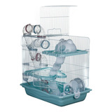 Gaiola Safari Gigante Hamster Completa Bebedouro Comedouro..
