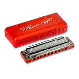 Gaita De Boca Hering Shg Diatônica C 7020 Free Blues Estojo
