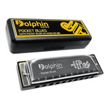 Gaita Profissional De Boca Dolphin Pocket Blues Em Dó