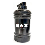 Galão Água Max Titanium Grande Garrafa Academia 2,2l Cor Preto