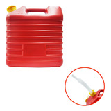 Galão De Combustível Vermelho 10 Litros Resistente C/ Bico