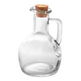 Galheteiro Porta Azeite Vinagre De Vidro Tampa Cortiça 180ml