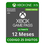 Game Pass Ultimate 12 Meses - Xbox One - Series Xs