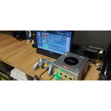 Gamecube Prata + Controle+ 128 Gb Swiss + Fonte E Cabos