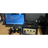 Gamecube Preto 32gb + Controle + Cabo E Fonte