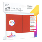 Gamegenic: Matte Prime Sleeves (vermelho) 100