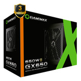 Gamemax Gx Series Gx650mbkv1s7710br Fonte Gx650 650w Cor Preto 80 Plus Gold Full Modular Pfc Ativo 110v/220v