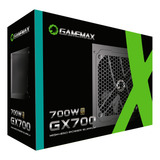 Gamemax Gx-series Gx700wbkpss7710br Fonte De Alimentação 80 Plus Gold 700w Black Cor Preto 110v 220v