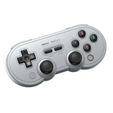 Gamepad Joystick Sn30 Pro 8bitdo Controle Bluetooth Cor Prateado