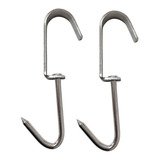 Gancho Giratório Grande P/ Açougue Frigorifico - 2 Pçs Inox