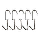 Gancho Giratório Grande Para Frigorifico Açougue - 5pçs Inox