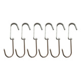 Gancho Giratório P Para Frigorifico Açougue - 6 Pçs Inox