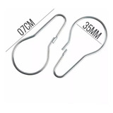 Gancho Pêra Argola Para Cortina Grande - 70x35mm - 50 Peças