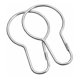 Gancho Pêra Argola Para Cortina Grande - 70x35mm - 70 Peças