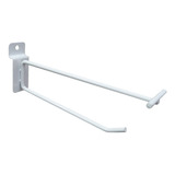 Gancho Porta Preço Branco De 25cm + Display Pvc - Kit 50 Un.