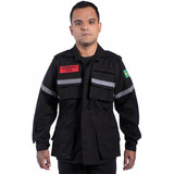 Gandola Bombeiro Civil - C/ Refletivos - Preto