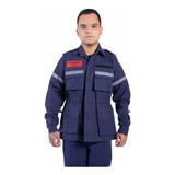Gandola Tática Bombeiro Civil C/ Refletivos Azul Ripstop