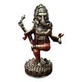 Ganesha Dançando - Decoração Em Resina
