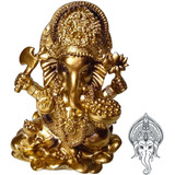Ganesha Estatua Deusa Da Prosperidade Enfeite Em Resina