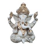 Ganesha Grande Branca Deus Fortuna Prosperidade