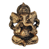 Ganesha9cm Resina Prosperidade Sabedoria Removedor Obstáculo