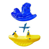 Gangorra Cavalinho + Jacaré Balanço Infantil - Playground
