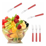 Garfo Petisco Mini Inox P/ Queijo Tábua Frios Kit C/ 06 Un