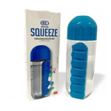 Garrafa Agua Squeeze Com Porta Comprimidos Capsula Pilula