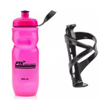 Garrafa Caramanhola Squeeze Ptk 650ml Bike+ Suporte Rava Tsw