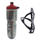 Garrafa Caramanhola Térmica Bicicleta Skin + Suporte 710ml