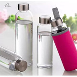 Garrafa De Vidro Squeeze Com Luva/capa 300ml4,7(44)