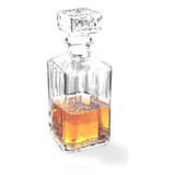 Garrafa Em Vidro - Modelo Retrô P/ Decoração Whisky E Licor Cor Transparente Cristal