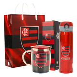 Garrafa Flamengo Caneca Térmica 450ml Agua Café Suco Oficial