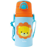 Garrafa Infantil Canudo Silicone Tampa Com Trava D Segurança