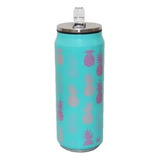 Garrafa Latinha De Inox Squeeze Para Bebidas Estampada 400ml