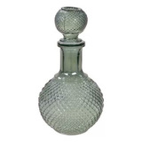 Garrafa Licoreira Redonda Whisky Licor Vidro 575ml - Cinza 